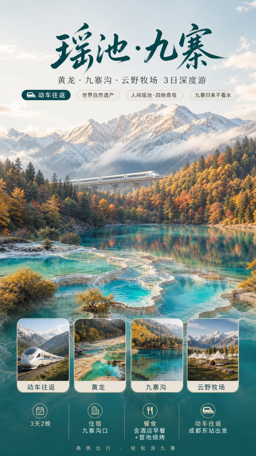瑶池九寨旅游海报