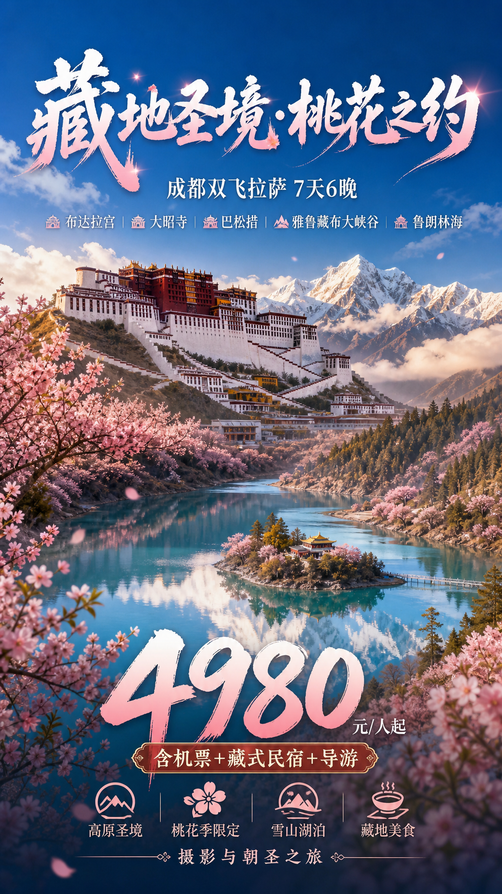 藏地圣境桃花之约海报