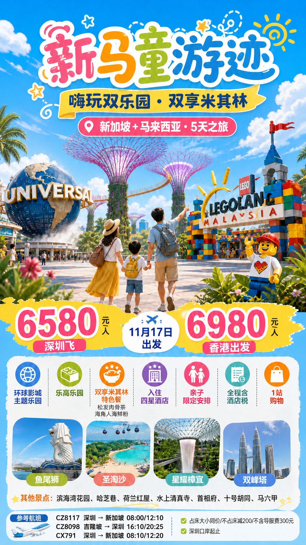 新马童游迹旅游海报