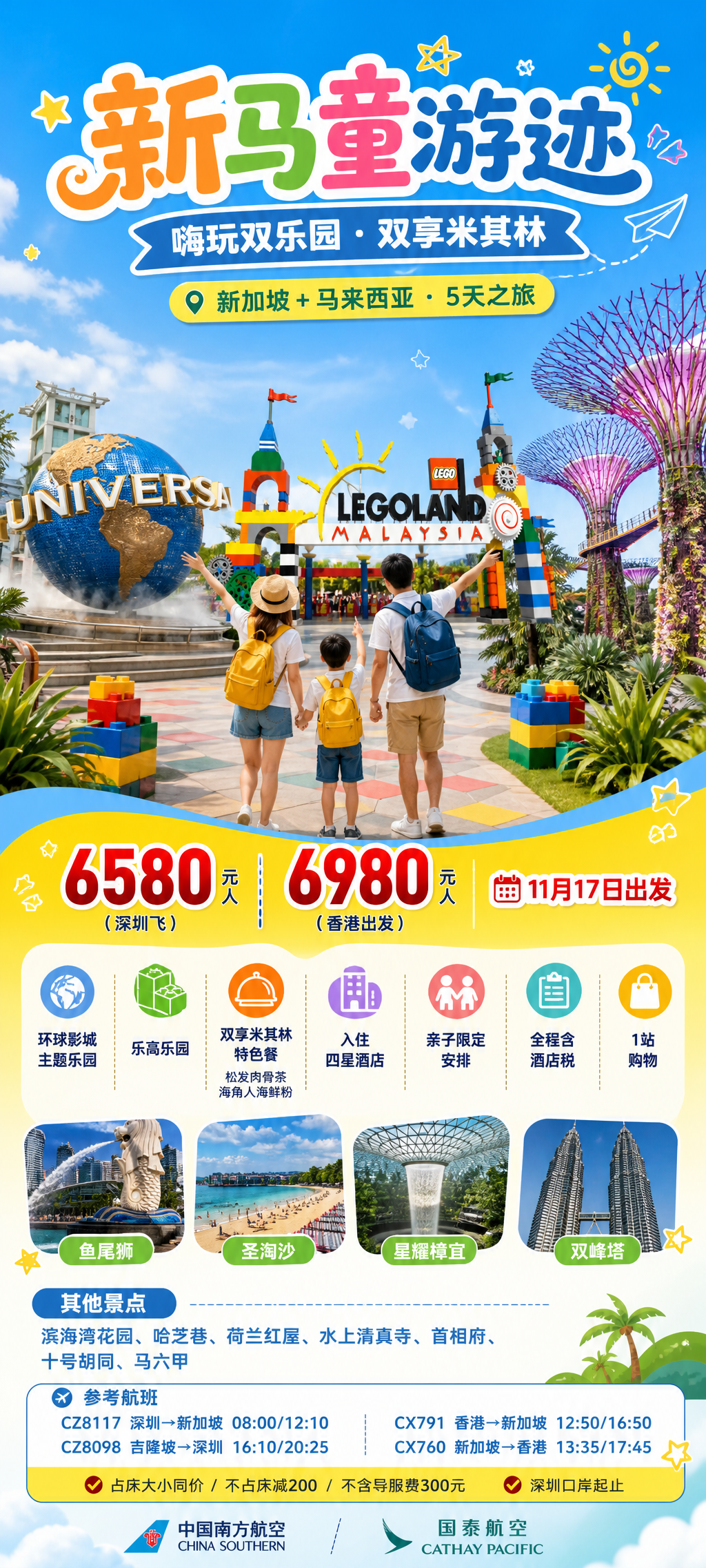 新马童游迹亲子海报