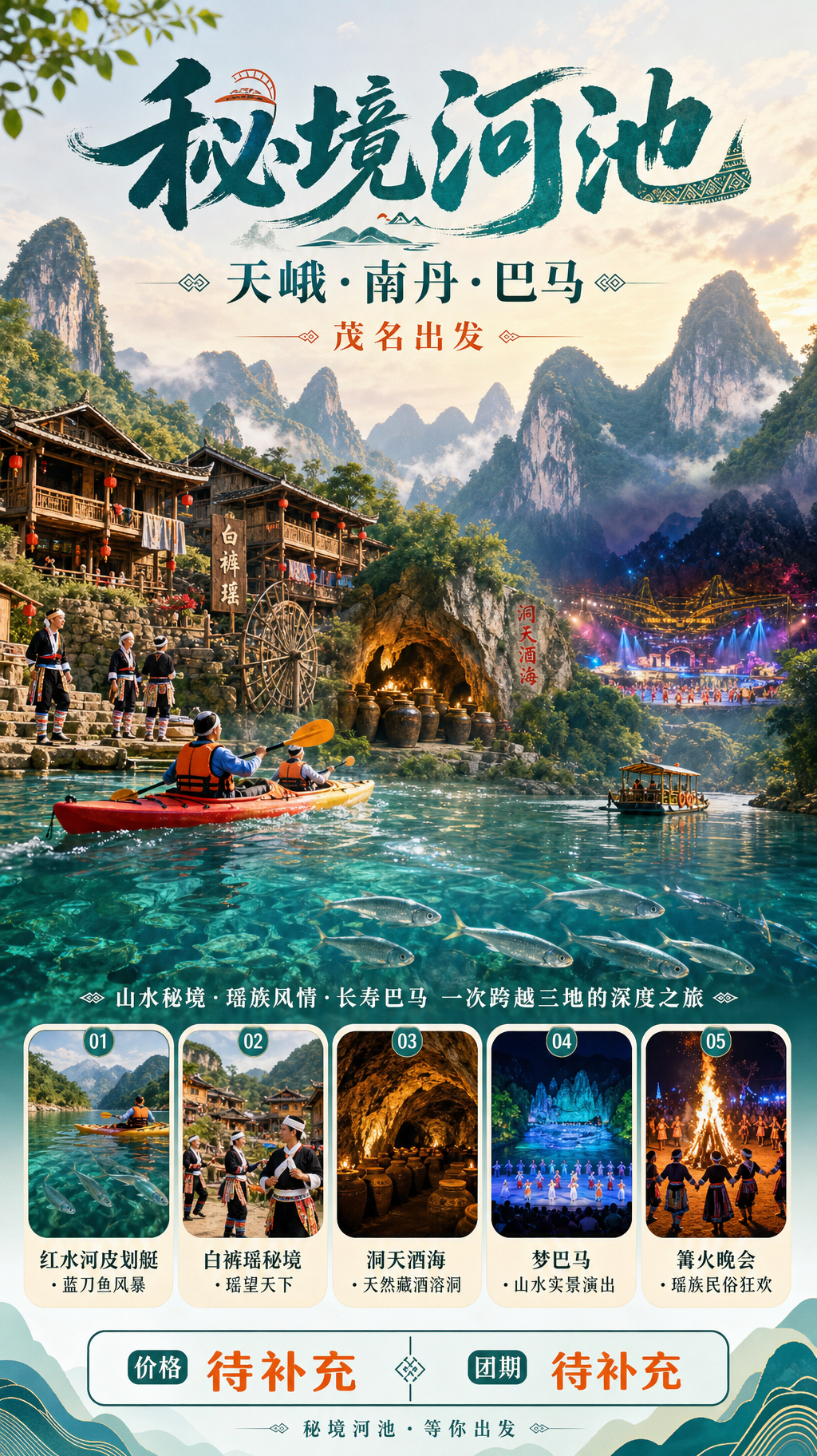 秘境河池之旅海报