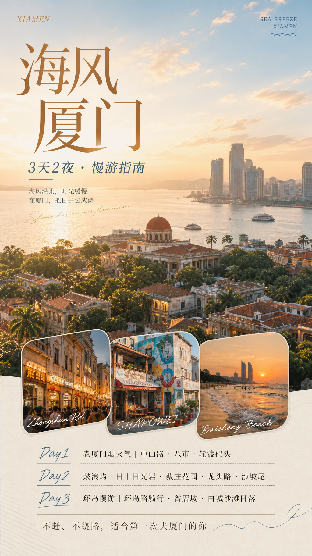 海风厦门旅行海报
