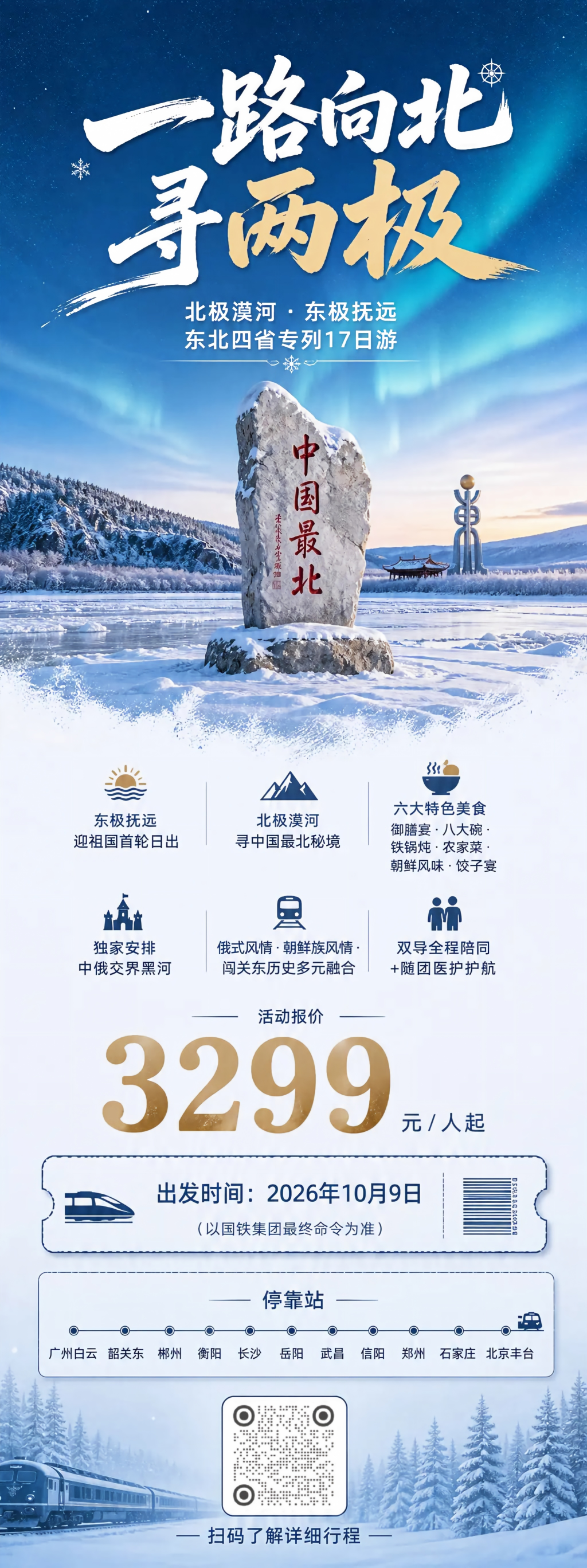 一路向北寻两极